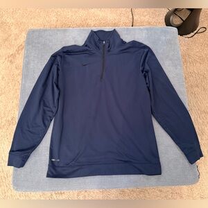 EUC- Nike Dri-FIT Dark Blue half zip Pullover size medium